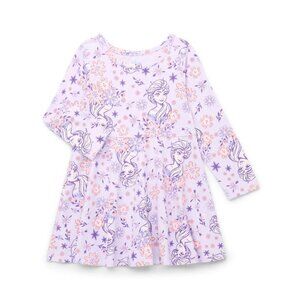 Disney Frozen Toddler Girls Long Sleeve Skater Dress Size18 Months NWT - Elsa